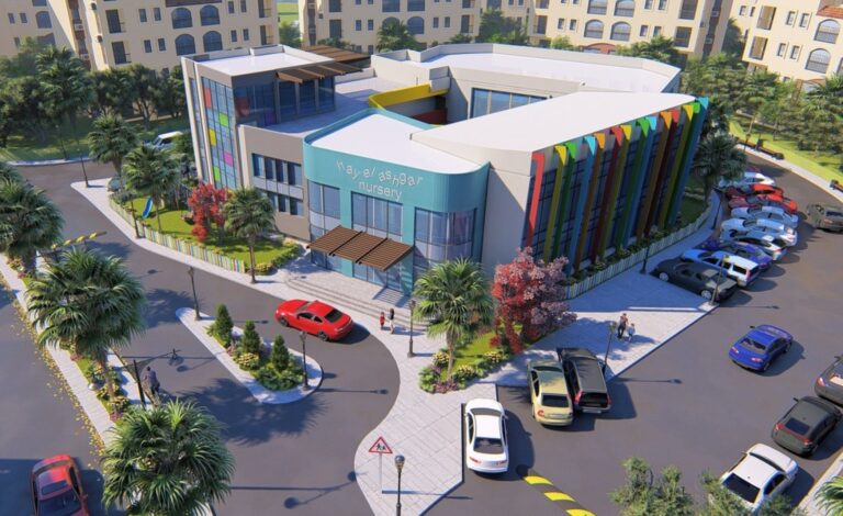 Kindergarten Building in Ashgar Residential Compound