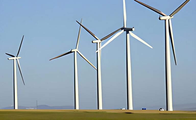 Wind Farm at the West Nile Valley in Arab Republic of Egypt